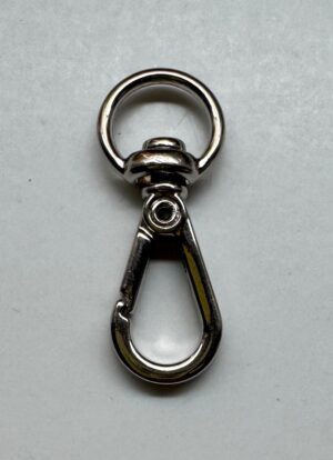 Mosquetão - base arredondada Níquel